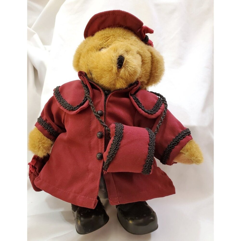 Tender Heart Treasures girl TEDDY BEAR dress coat muff hat plush stuffed animal